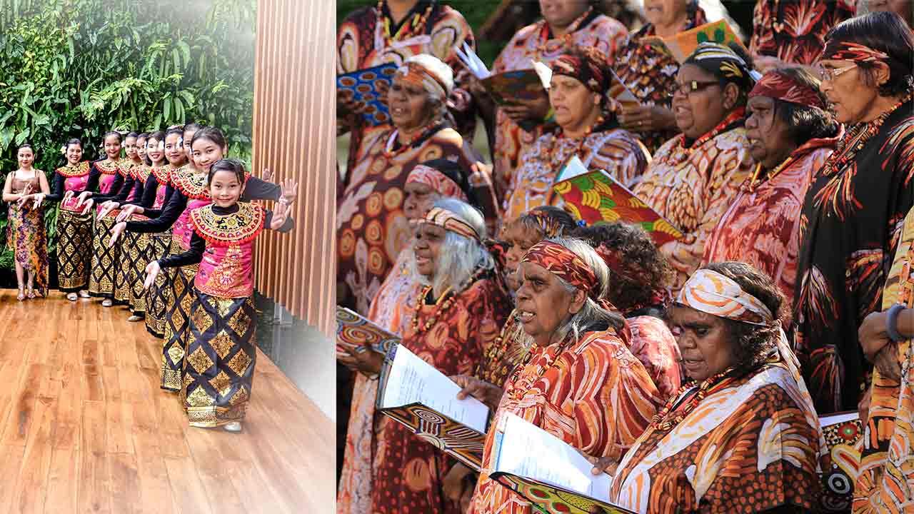 <em>Serenade!</em> Choral Festival: Central Australian Aboriginal Women's Choir & the Indonesian Children and Youth Choir – Cordana